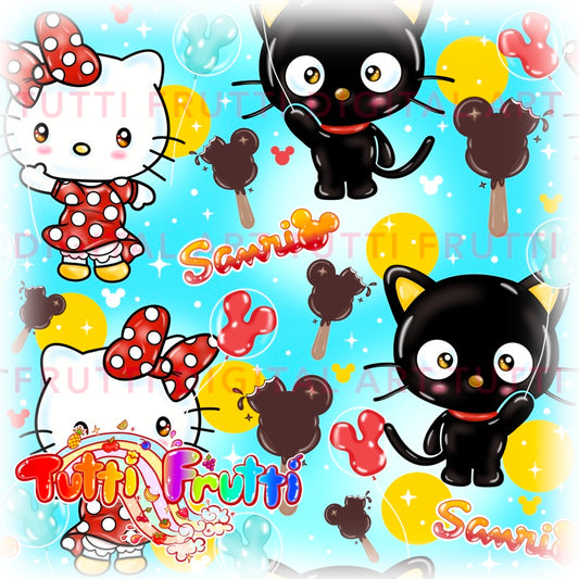 Magical Cute Cats - Seamless