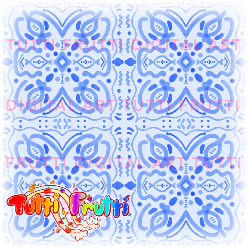 Watercolor Simple Tile - Seamless