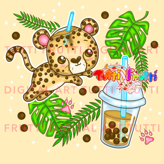 Boba Cheetah - PNG