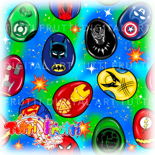 Superhero Easter Eggs - Seamless