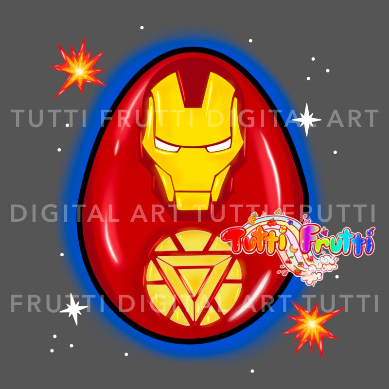 Superhero Easter Eggs - PNG