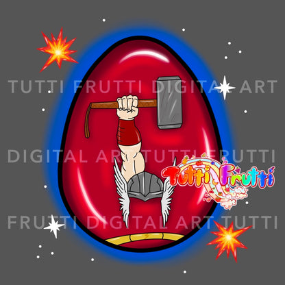 Superhero Easter Eggs - PNG
