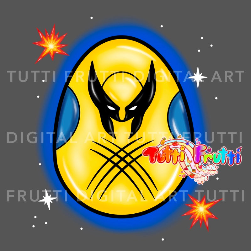Superhero Easter Eggs - PNG
