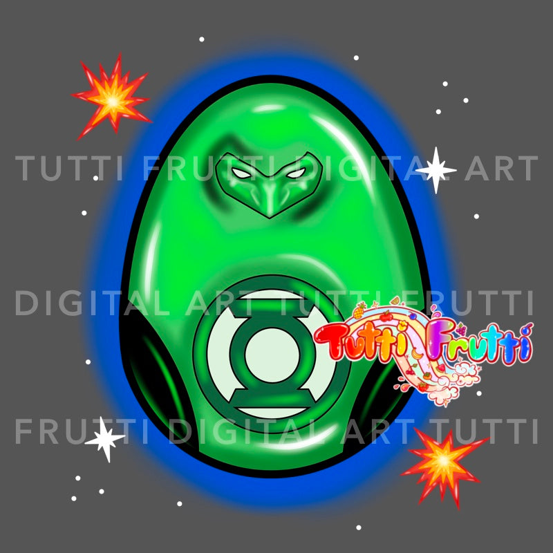 Superhero Easter Eggs - PNG