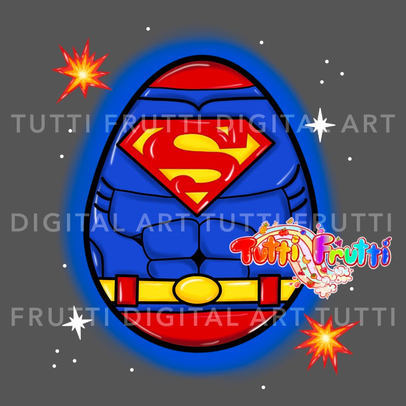 Superhero Easter Eggs - PNG