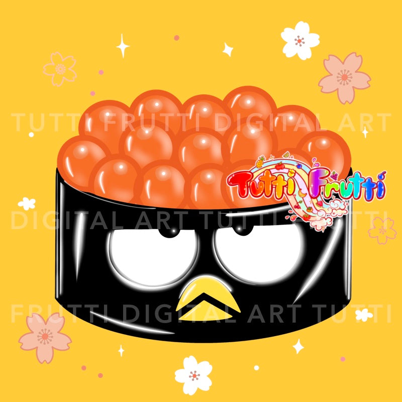 Hello Friends & Sushi - PNG