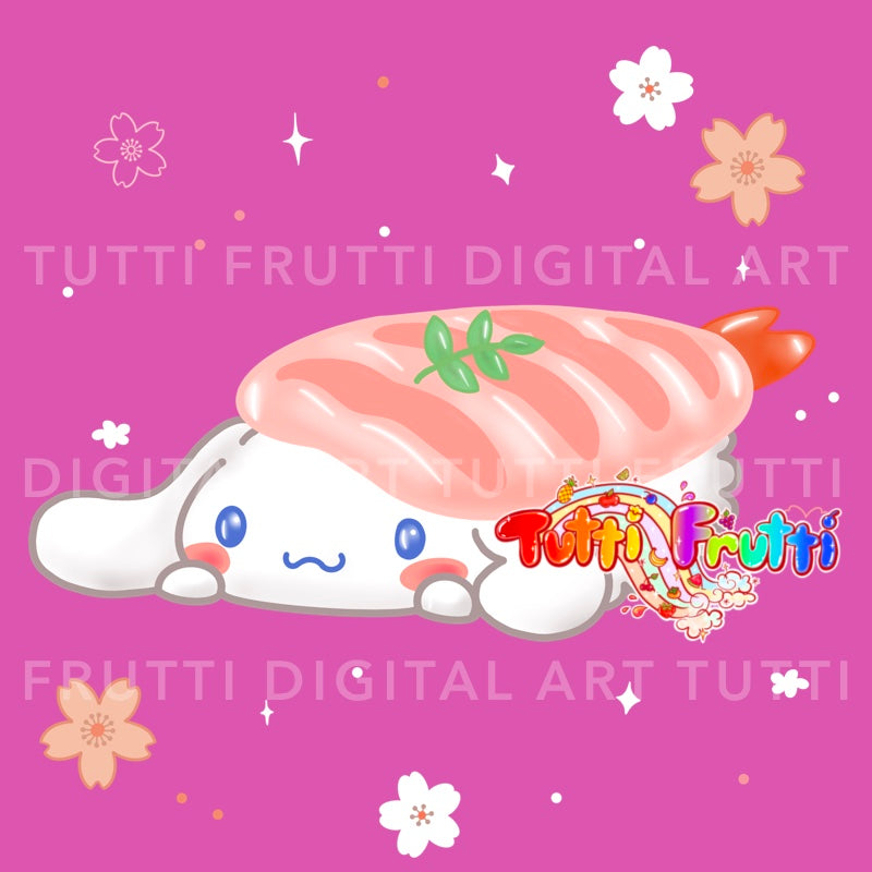Hello Friends & Sushi - PNG