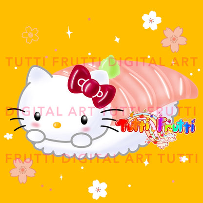 Hello Friends & Sushi - PNG