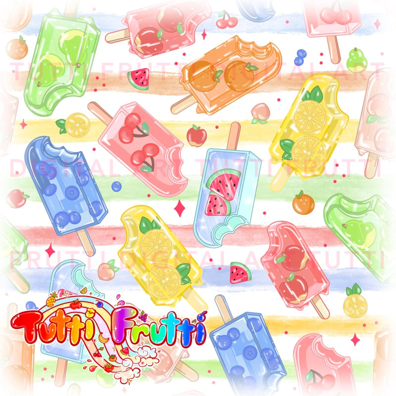 Fruity Popsicles - Seamless