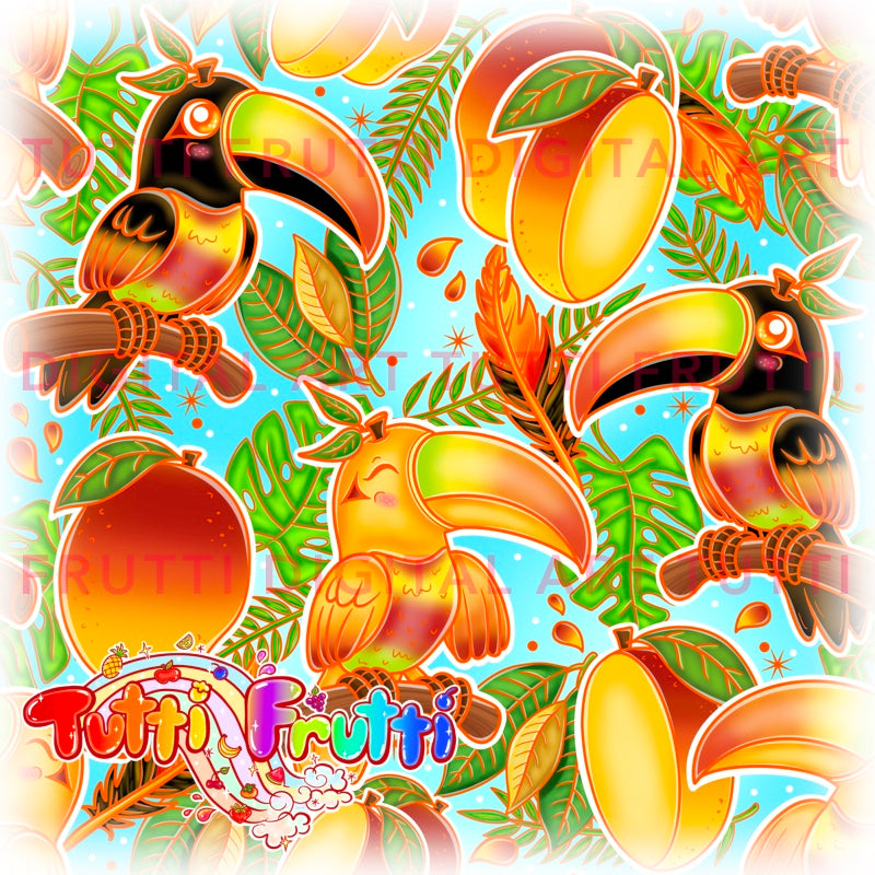 Mango Toucan - Seamless