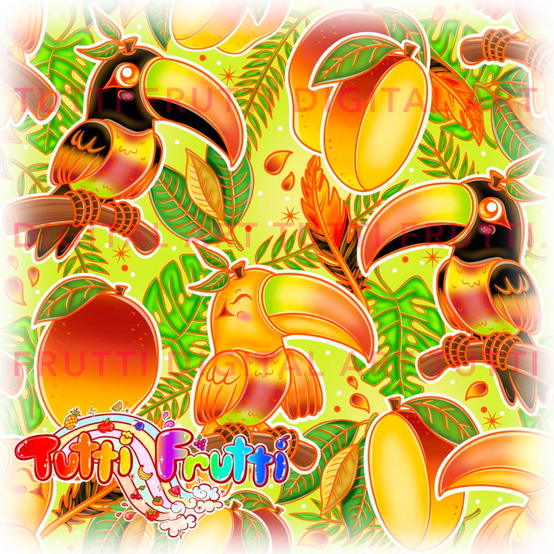 Mango Toucan - Seamless