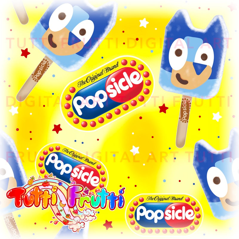 Heeler Popsicle - Seamless