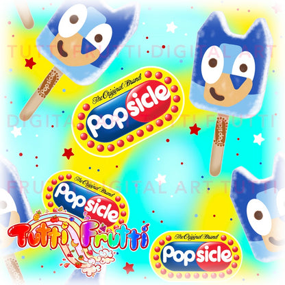 Heeler Popsicle - Seamless