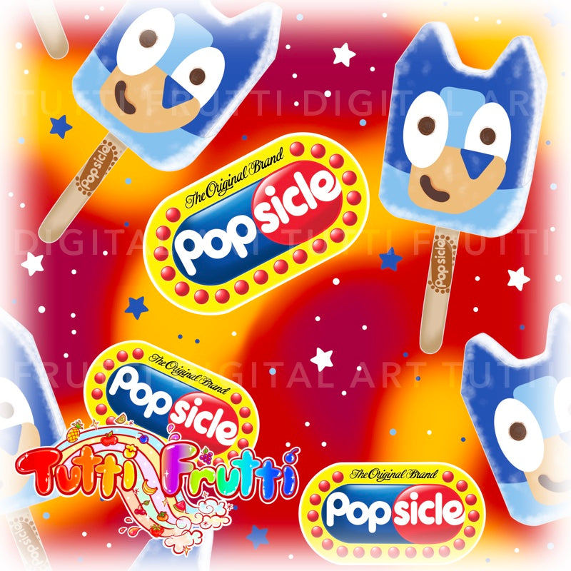 Heeler Popsicle - Seamless