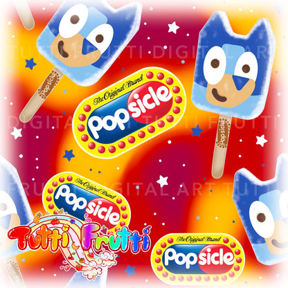 Heeler Popsicle - Seamless
