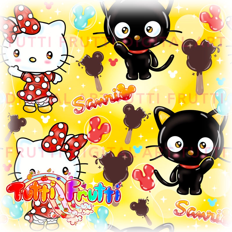 Magical Cute Cats - Seamless