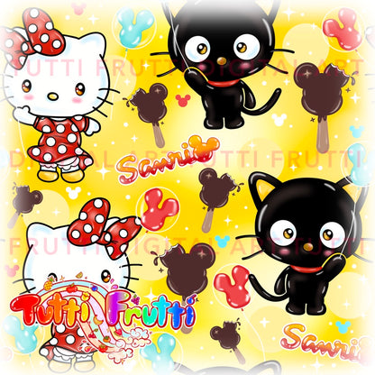 Magical Cute Cats - Seamless