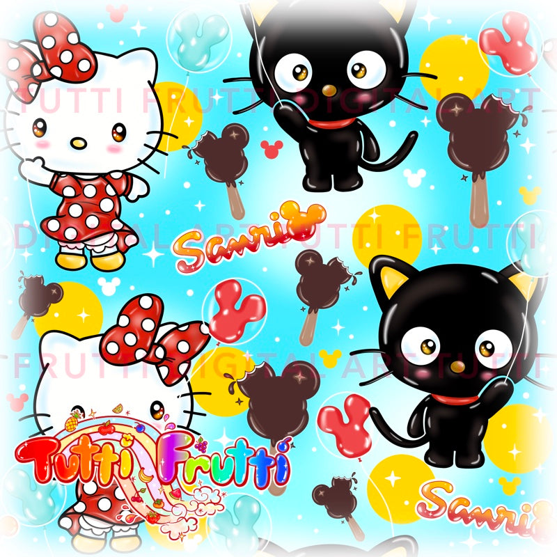 Magical Cute Cats - Seamless