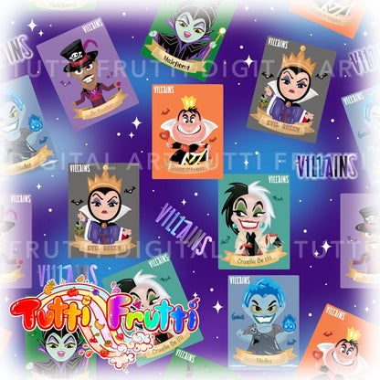 Villains Cards - Seamless