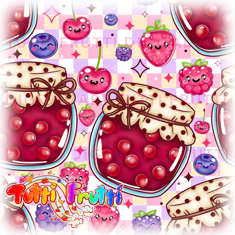 Happy Wildberry Jam - Seamless