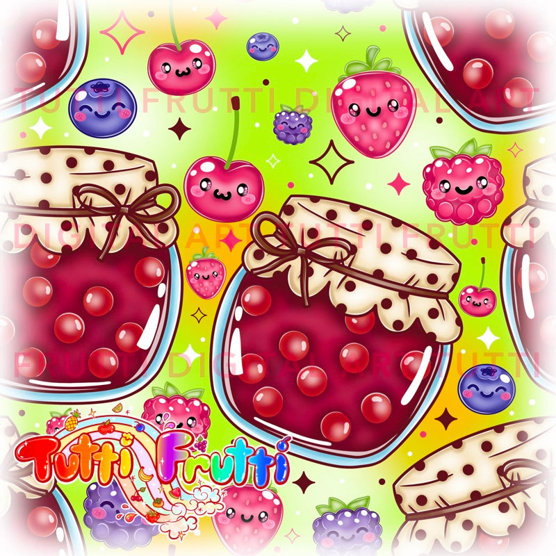Happy Wildberry Jam - Seamless