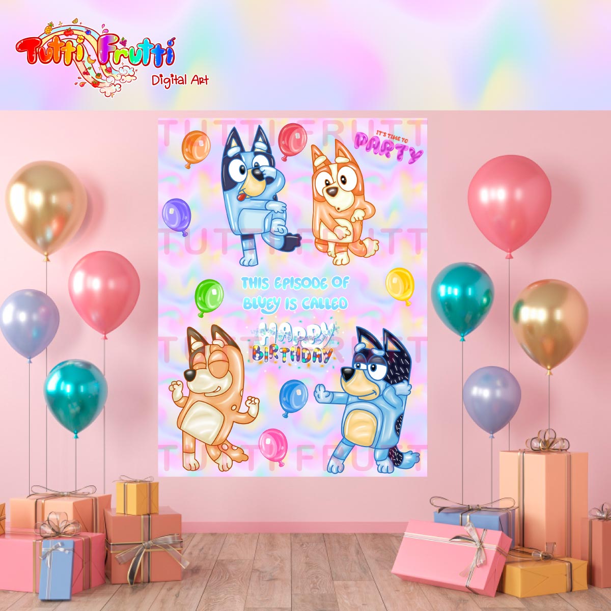 Wackadoo Birthday - Backdrop