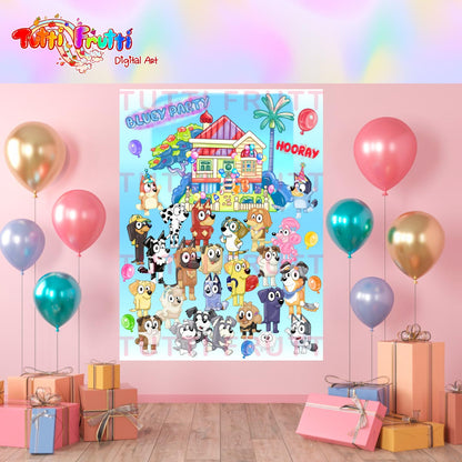 Wackadoo Birthday - Backdrop