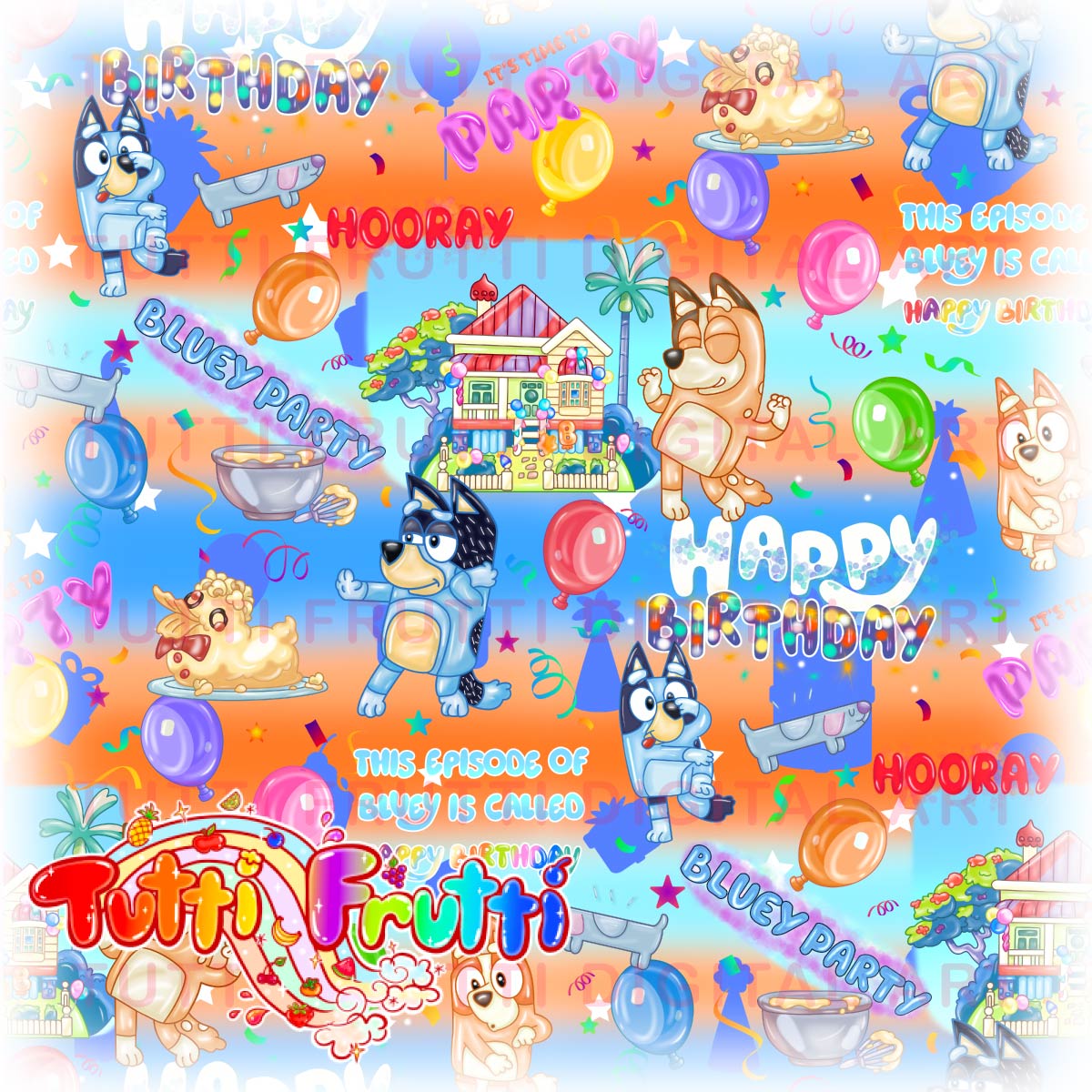 Wackadoo Birthday - Main 1 Seamless