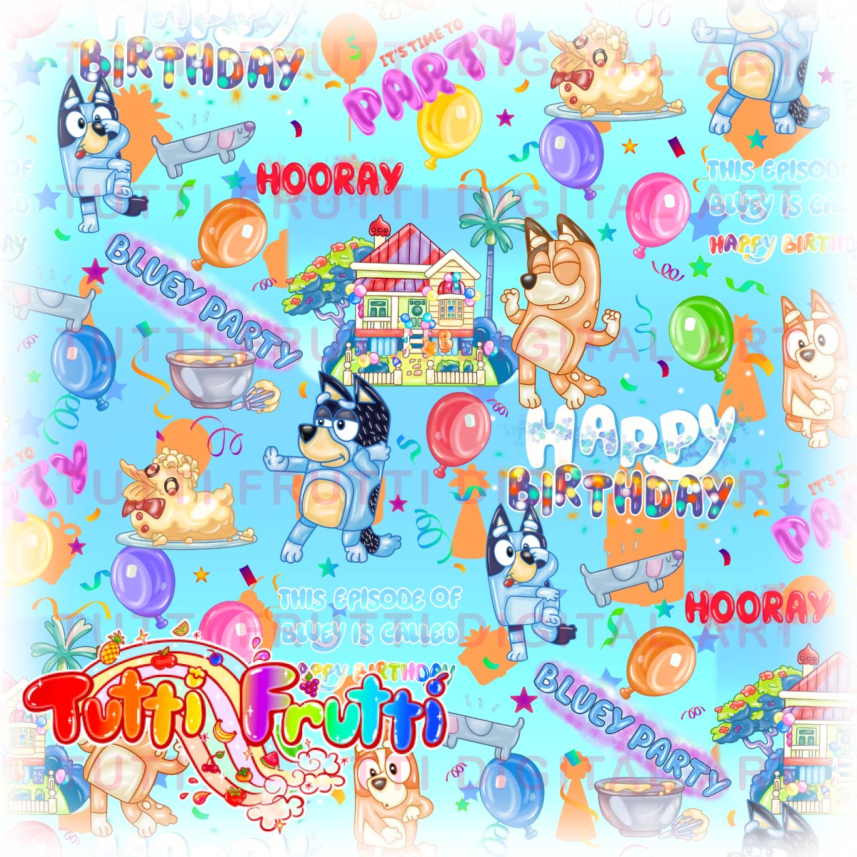 Wackadoo Birthday - Main 1 Seamless