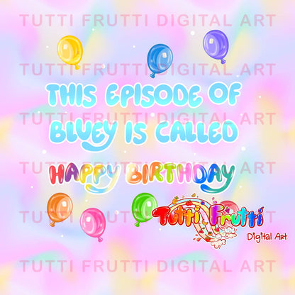 Wackadoo Birthday - PNG